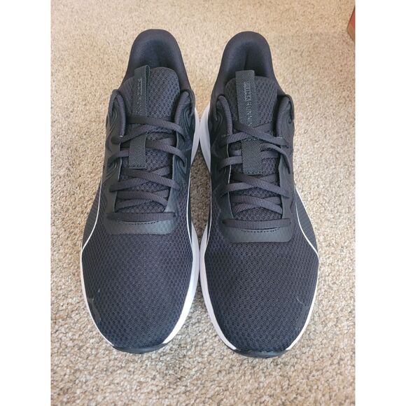 Puma Reflect Lite Wide Men\'s Size 10.5 Black White Running Shoes NIB main image 4